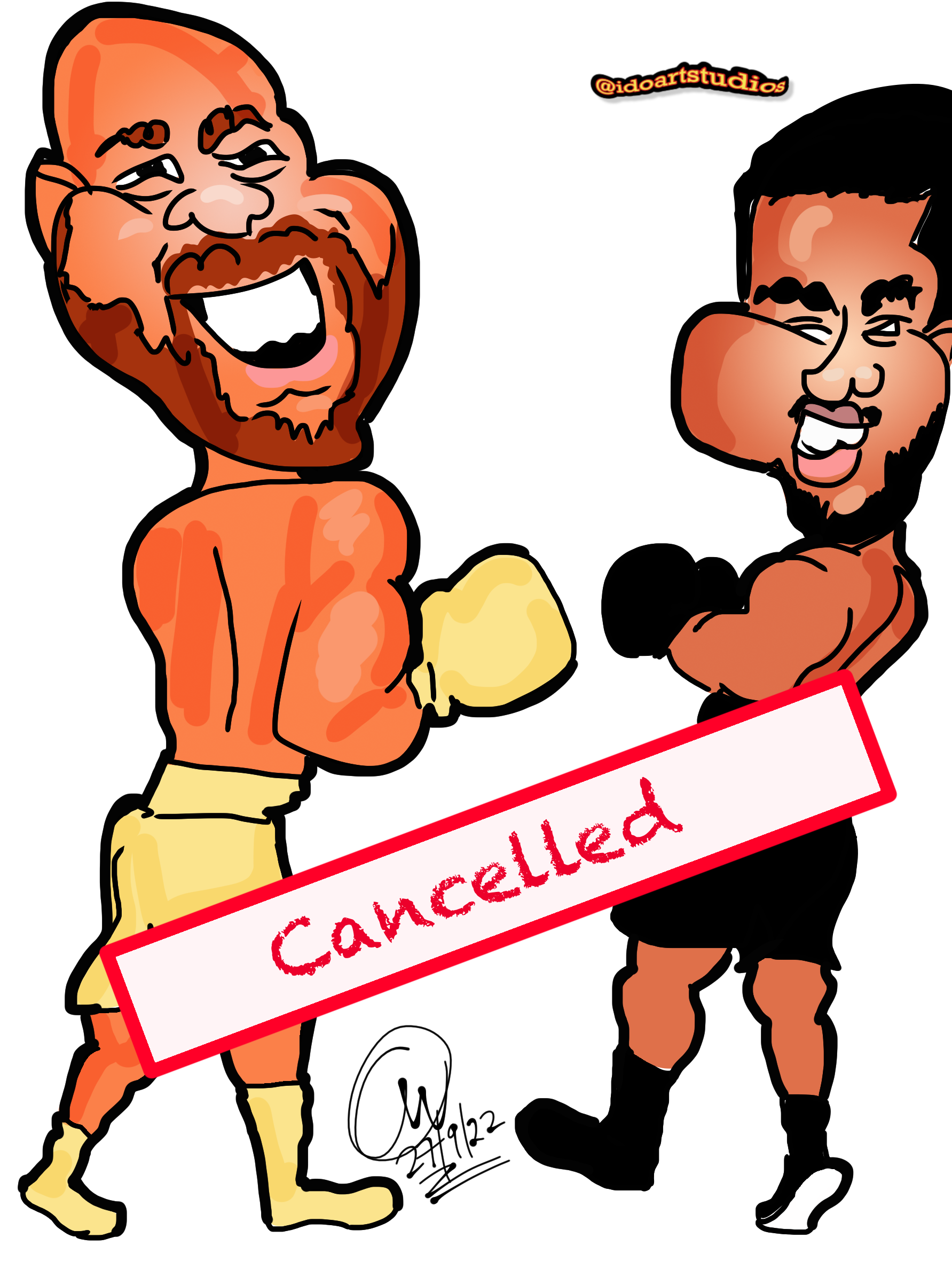 Tyson fury and Anthony Joshua cancelled